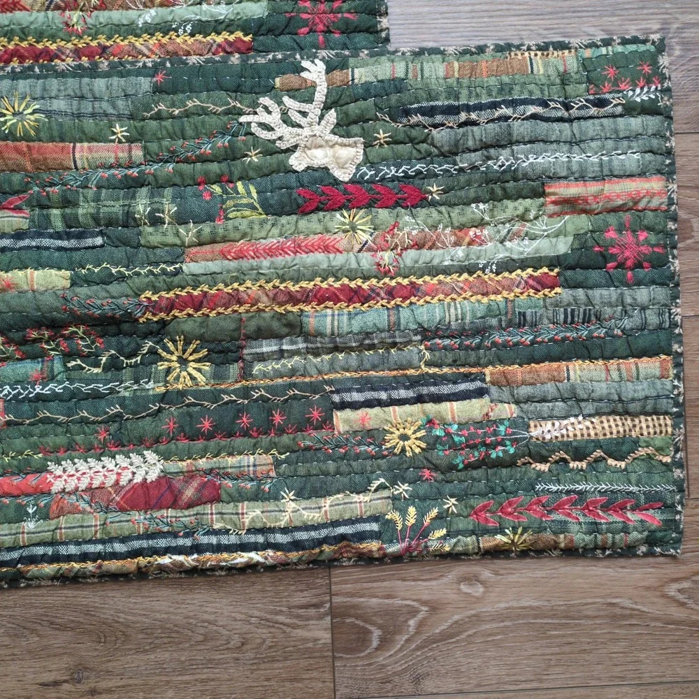 Pottery Barn Winter Dreams Quilted King‎ Pillow Shams Pair Christmas EUC